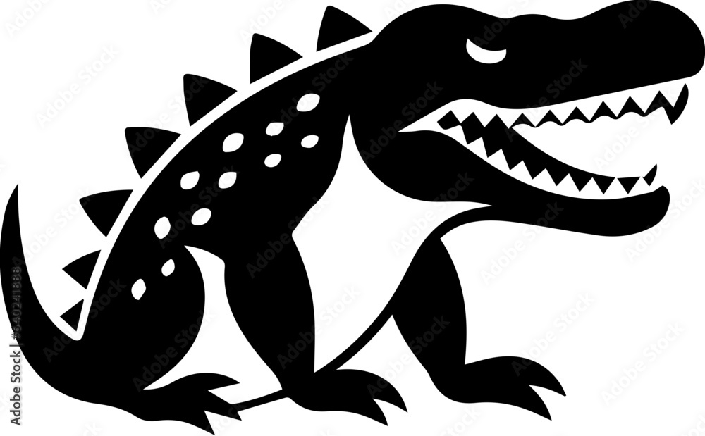 Obraz premium Rhamphosuchus Flat Icon