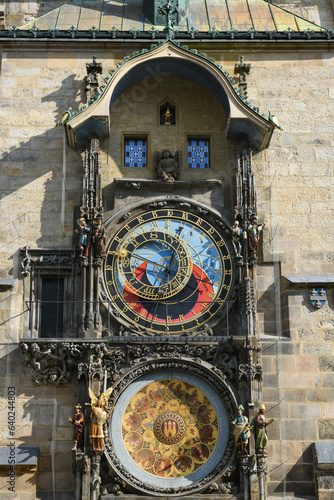 View at the Astronomical Clock of Prague on Czech Republic
