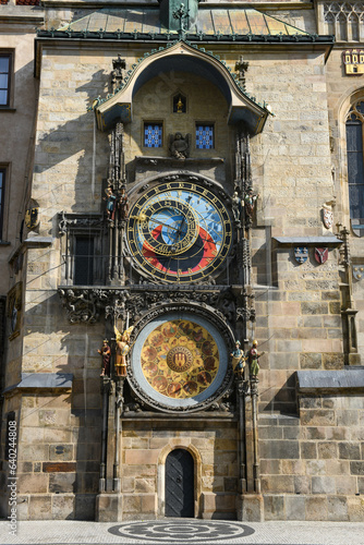 View at the Astronomical Clock of Prague on Czech Republic