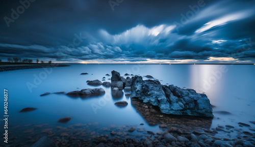 Landscapes with clouds long exposures golden hour blue hour