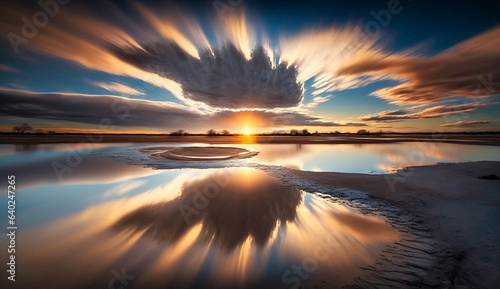 Landscapes with clouds long exposures golden hour blue hour