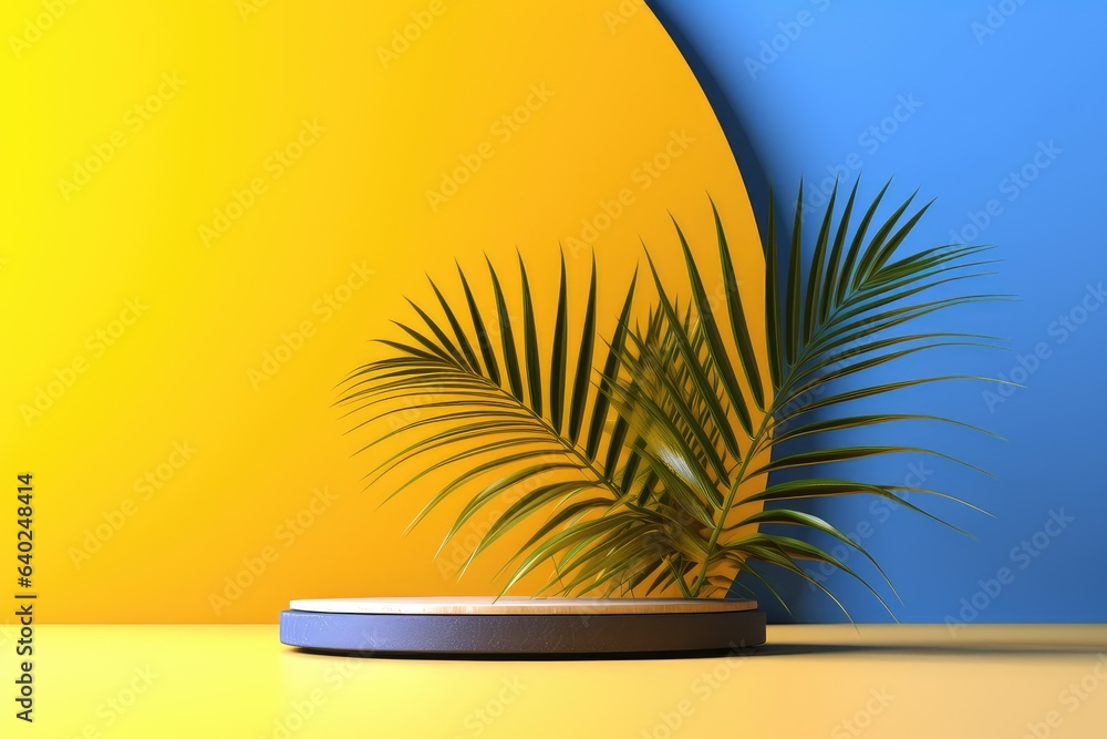 Yellow background product display material Yellow background product display material
