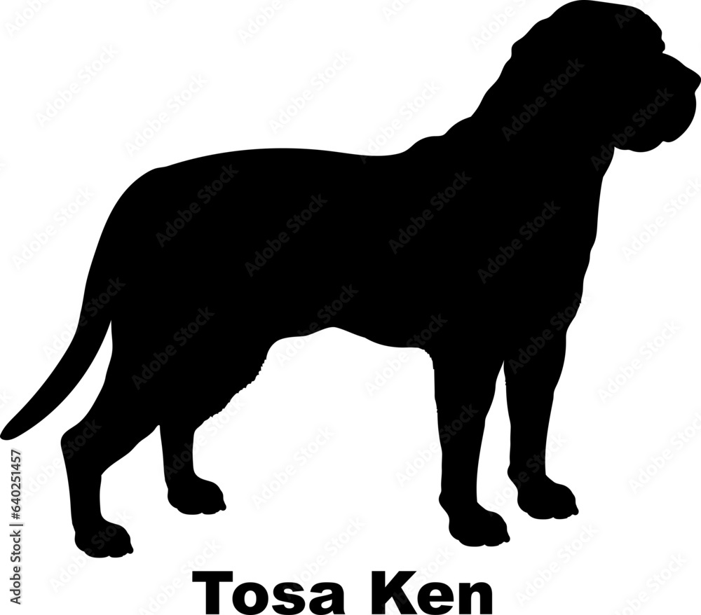 Tosa Ken dog silhouette dog breeds Animals Pet breeds silhouette