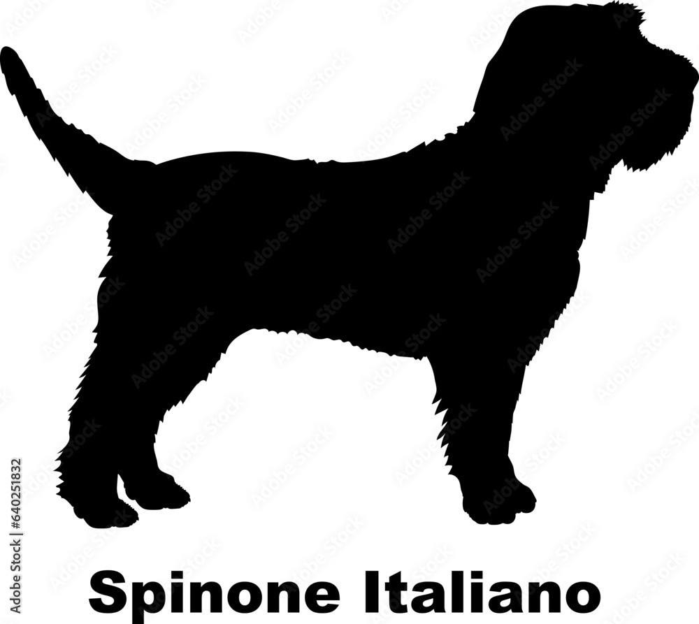 Spinone Italiano dog silhouette dog breeds Animals Pet breeds silhouette