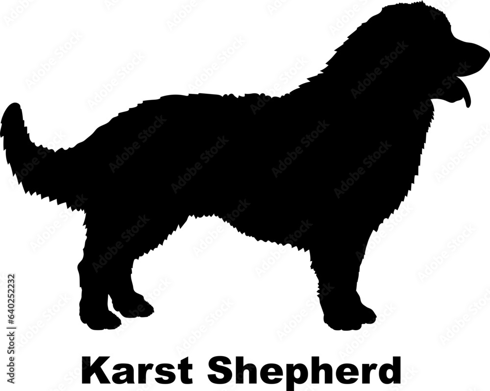 Karst Shepherd dog silhouette dog breeds Animals Pet breeds silhouette