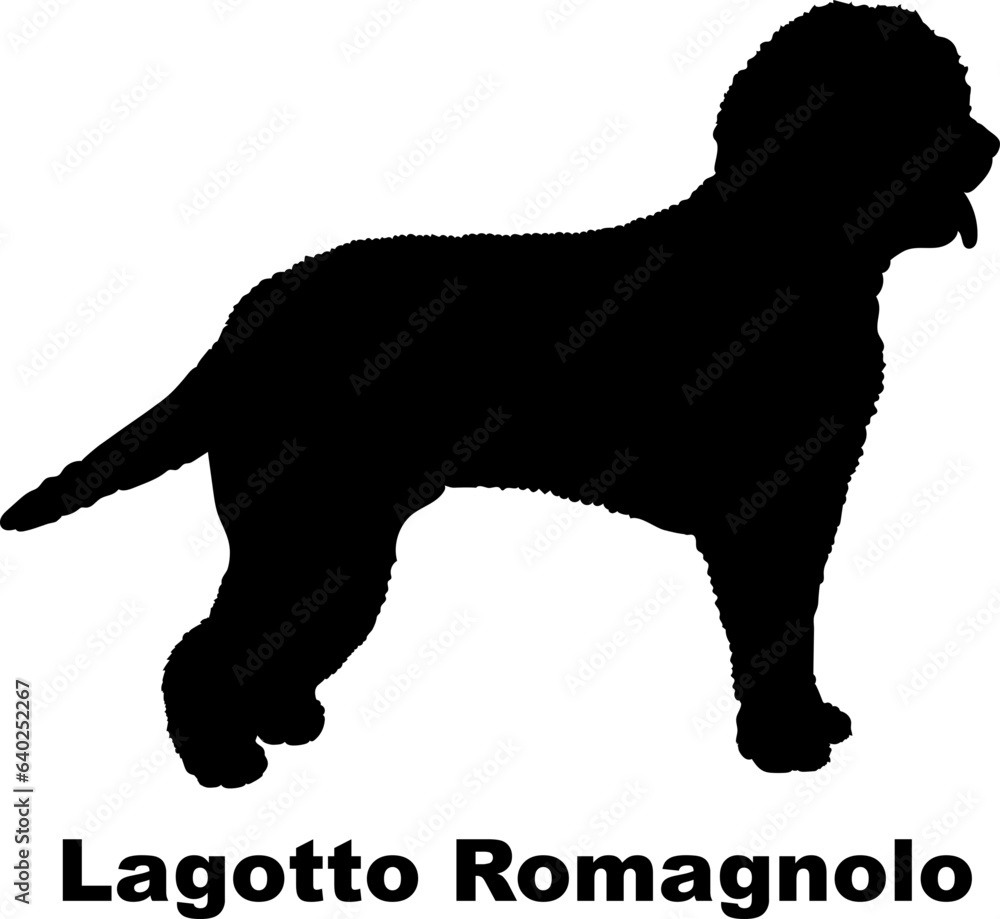 Lagotto Romagnolo dog silhouette dog breeds Animals Pet breeds silhouette