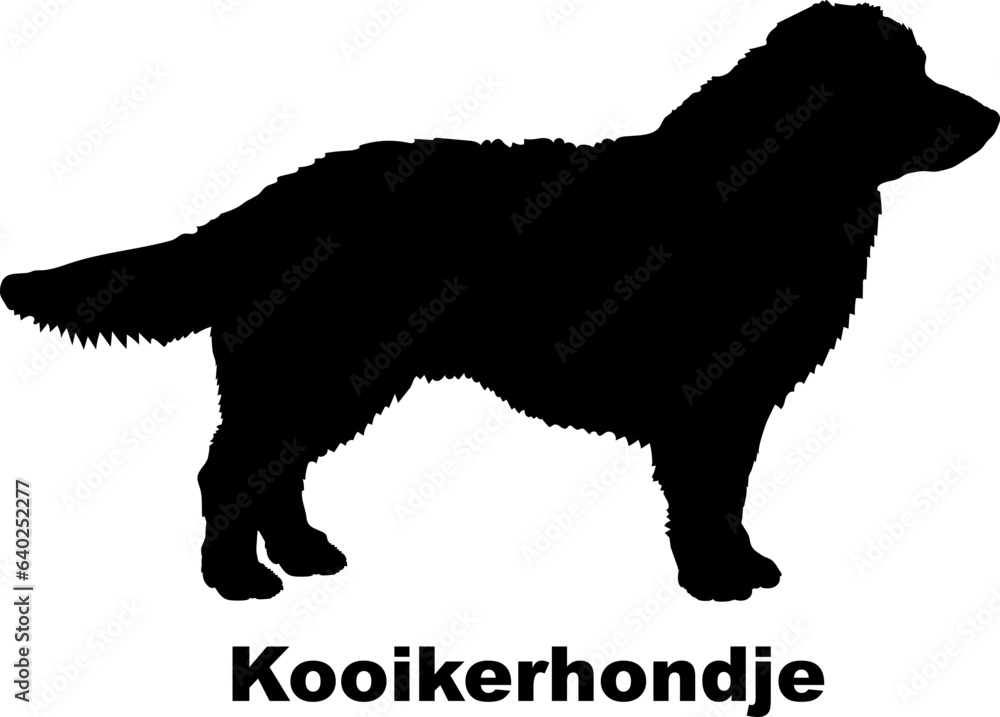 Kooikerhondje dog silhouette dog breeds Animals Pet breeds silhouette