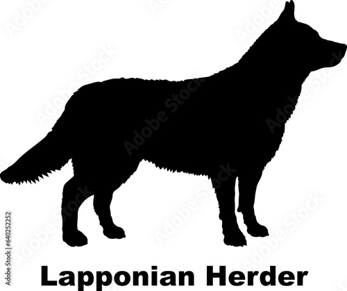 Lapponian Herder dog silhouette dog breeds Animals Pet breeds silhouette