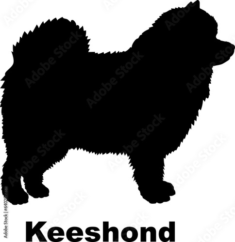 Keeshond dog silhouette dog breeds Animals Pet breeds silhouette