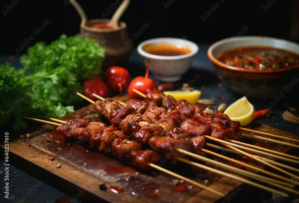 Barbecue cooked in spicy Sichuan pepper sauce