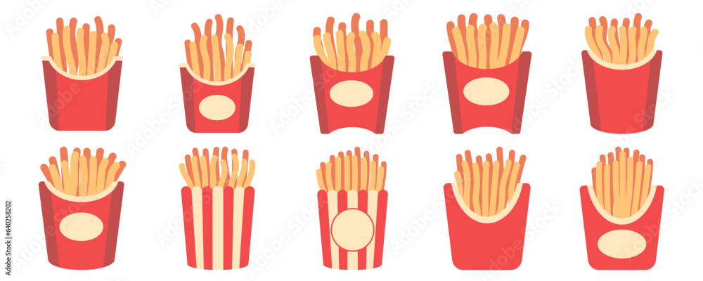 Fototapeta premium French Fries Food Illustration
