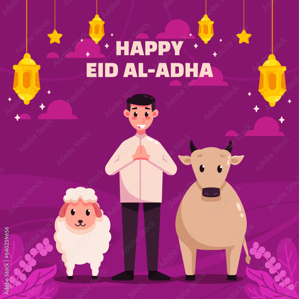 Obraz premium Eid AdhaIllustration