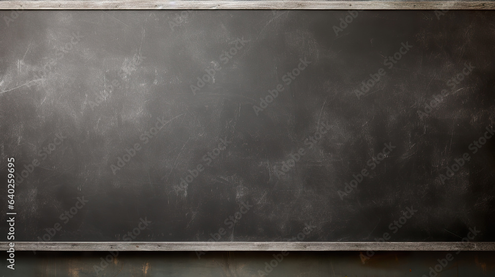 Blank blackboard in a classroom Blank blackboard in a classroom