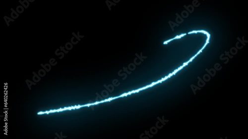 2D cartoon electric swing lines VFX