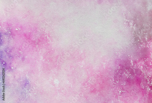 abstract pink watercolor painted background