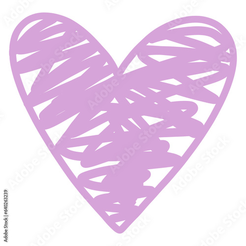 Purple pastel heart 