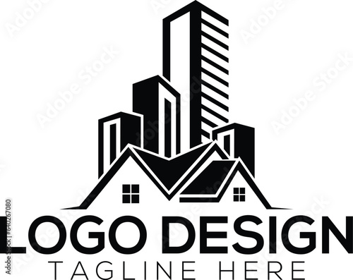 Real estate logo vector