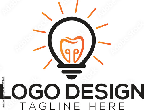 Dental bulb logo