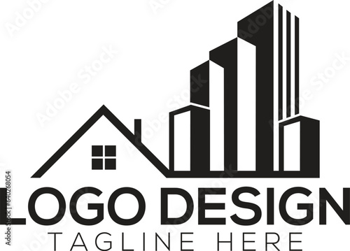 Real estate logo vector