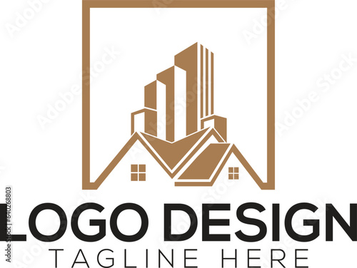 Real estate logo vector