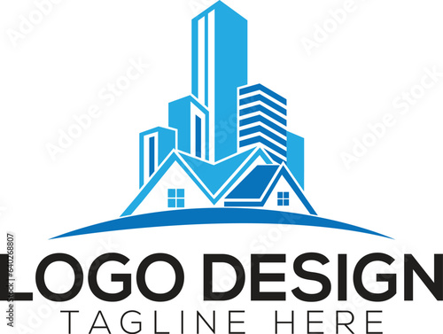 Real estate logo vector