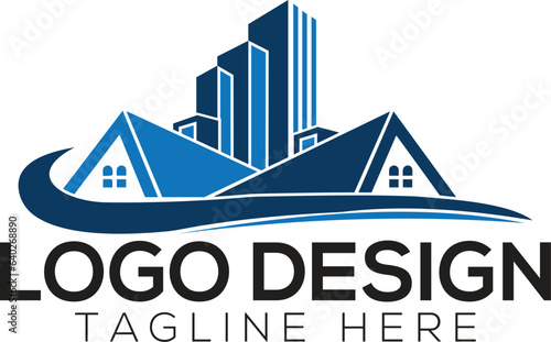 Real estate logo vector