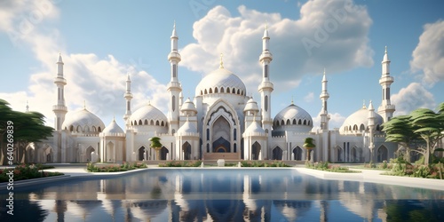 beautiful mosque is clouds post for jummah mubarak © Jing