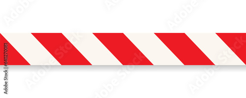 Red White Crossed caution tape seamless image. Clipart image