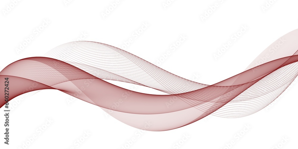 Obraz premium Abstract elegant decorative modern red wave design banner background