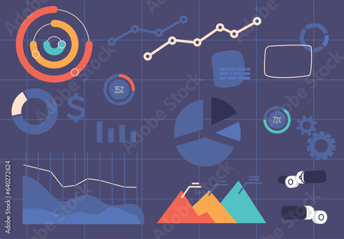 Infographic Elements Set Includes Visually Appealing Charts, Graphs, And Icons, Ideal For Presenting Complex Information