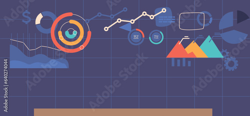 Visual Representation Of Data Charts And Graphs Provide Clear Insights And Trends. Enhance Understanding