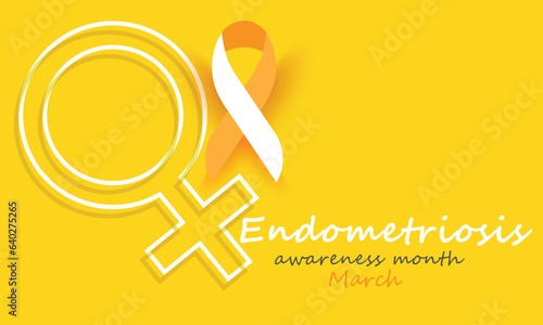 National Endometriosis awareness month. background, banner, card, poster, template. Vector illustration.