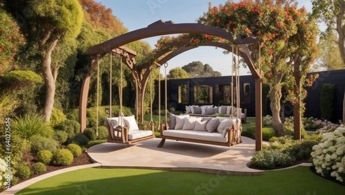 Luxury home garden. © asma