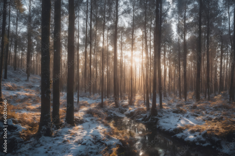 Sunlit Forest Clearing Sunlit Forest Clearing
