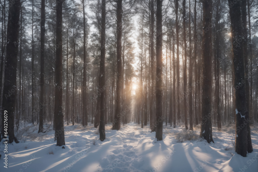 Sunlit Forest Clearing Sunlit Forest Clearing