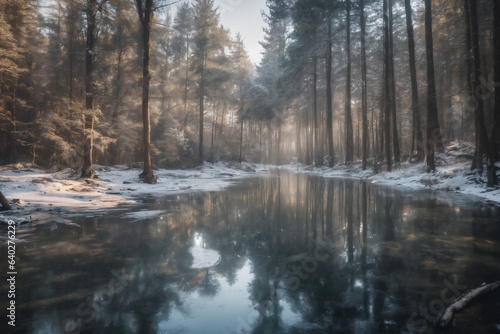 Sunlit Forest Clearing