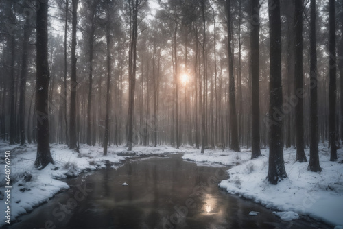 Sunlit Forest Clearing