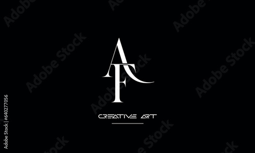 AF, FA, A, F abstract letters logo monogram