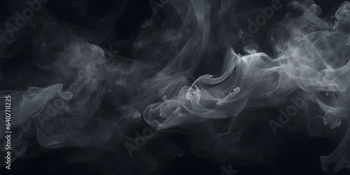 white smoke on black background