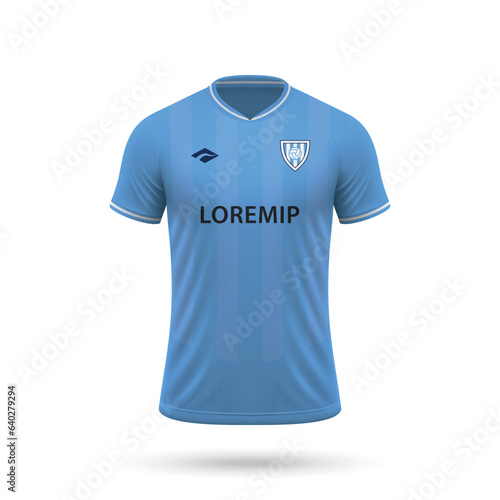 3d realistic soccer jersey in Lazio style, shirt template football kit 2023