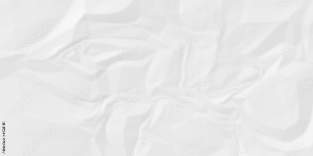 Obraz premium White crumple paper wrinkled poster template ,blank glued creased paper texture background. white paper crumled backdrop background. used for cardboard and clarkboard.
