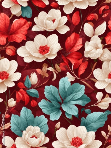 High-quality desktop wallpapers with flowers. Generative AI © vavfoto