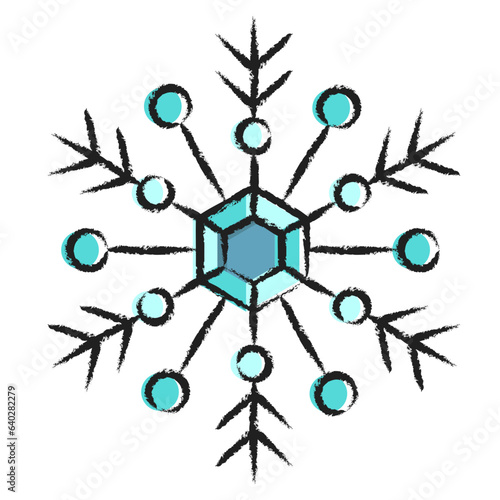 Hand drawn Snowflake icon