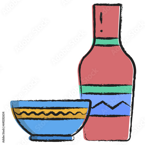 Hand drawn Vase icon