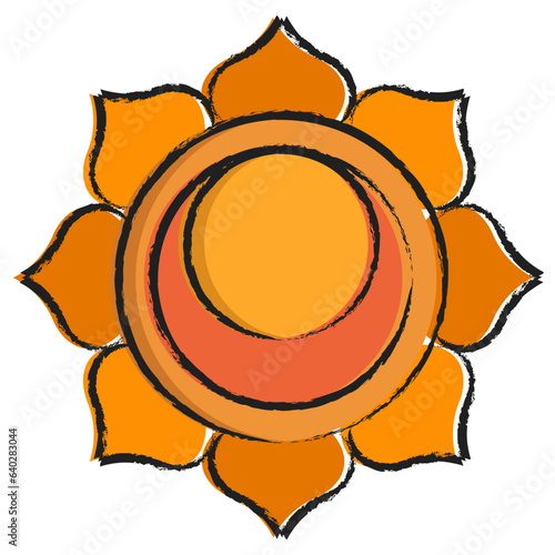 Hand drawn Svadhisthana icon