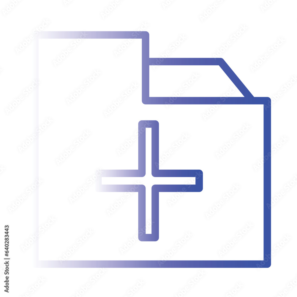 Obraz premium Card Cover Document Gradient Icon