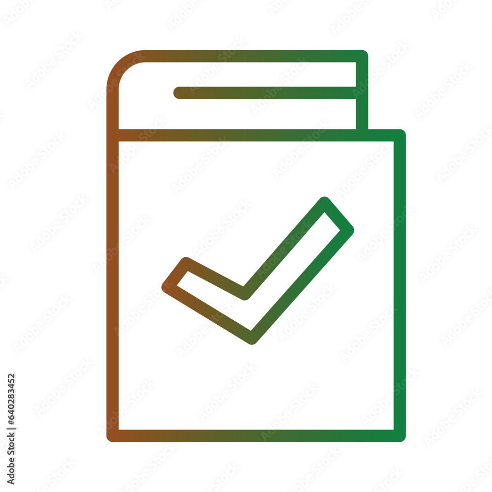 Card Cover Document Gradient Icon Card Cover Document Gradient Icon