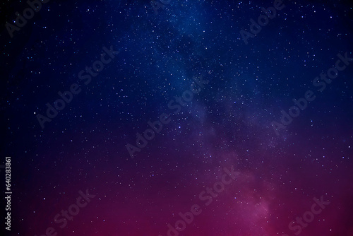 Low angle shot of the mesmerizing starry sky
