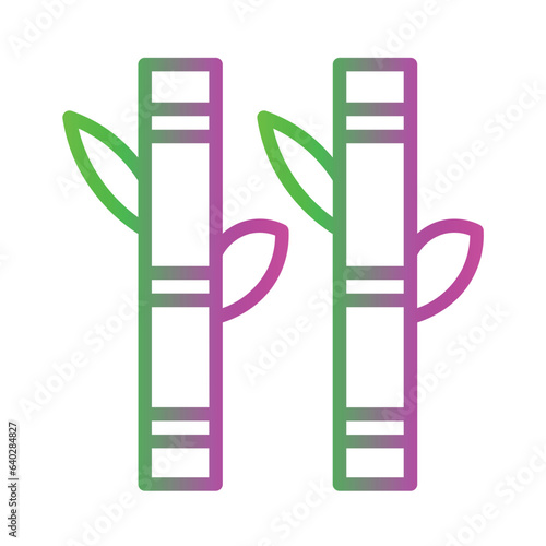 Fabric Sewing Tree Gradient Icon