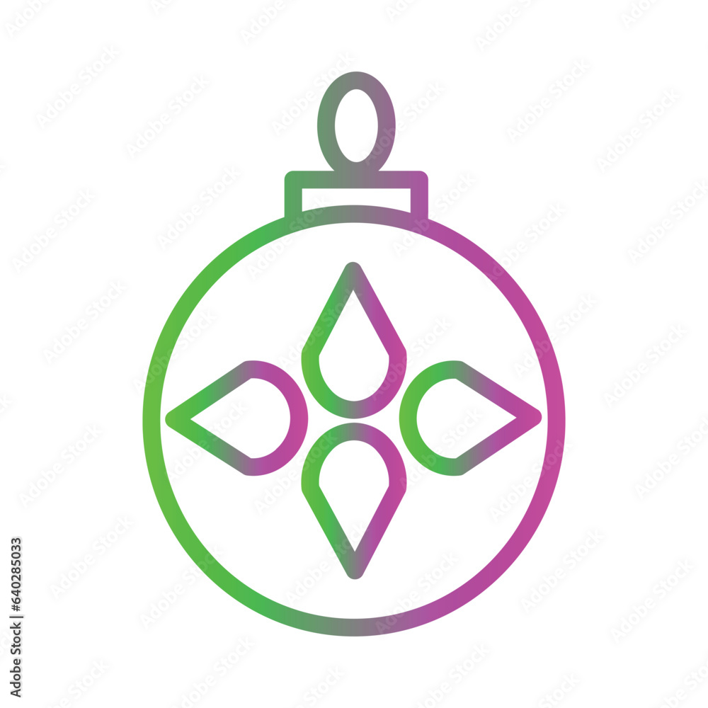 Obraz premium Ball Bangle Bauble Gradient Icon
